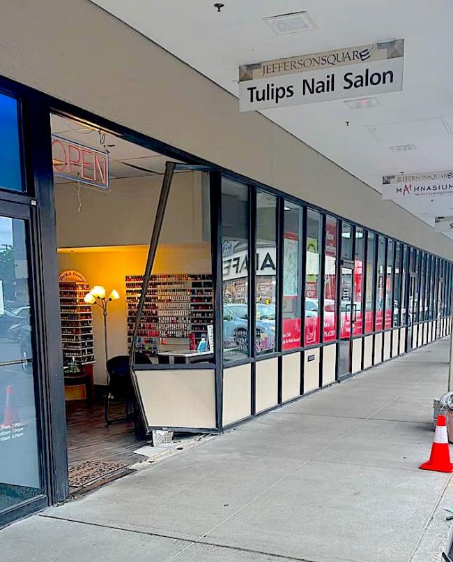 Tulips Nail Salon at Jefferson Square latest smash and grab victim